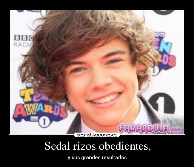 Sedal rizos obedientes, - y sus grandes resultados
