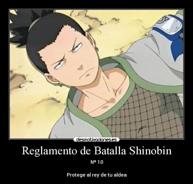 Reglamento de Batalla Shinobin - Nº 10

Protege al rey de tu aldea