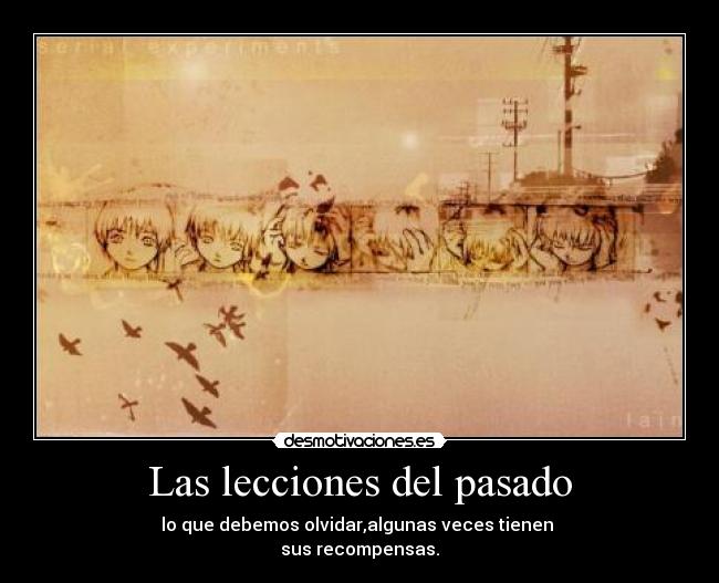 Las lecciones del pasado -