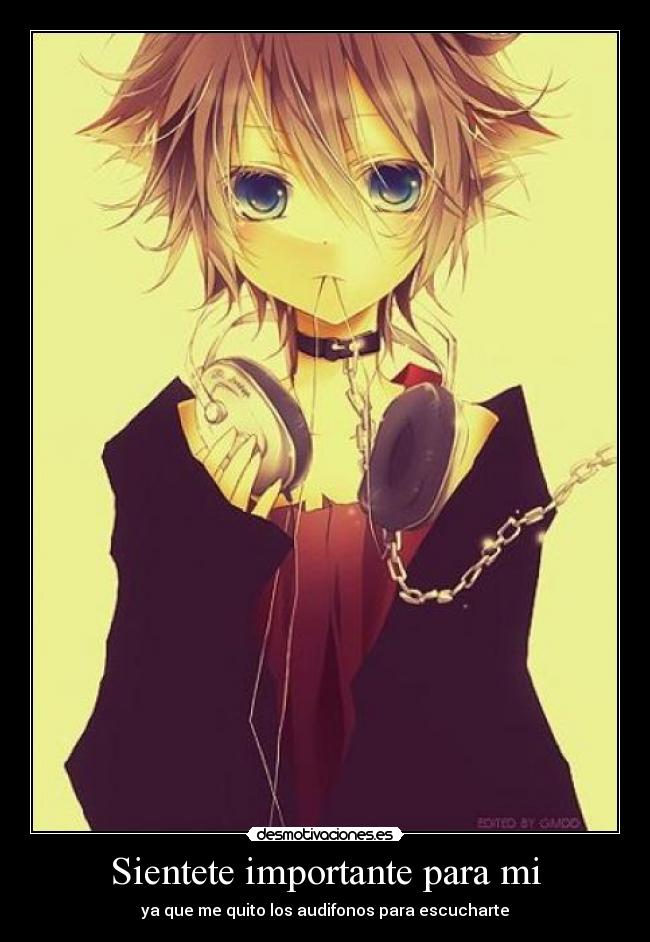 Sientete importante para mi -