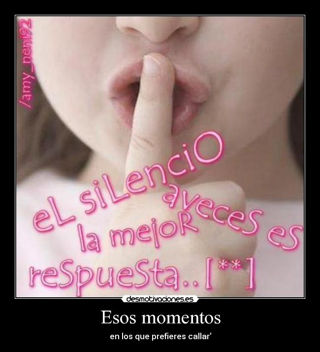 Esos momentos -