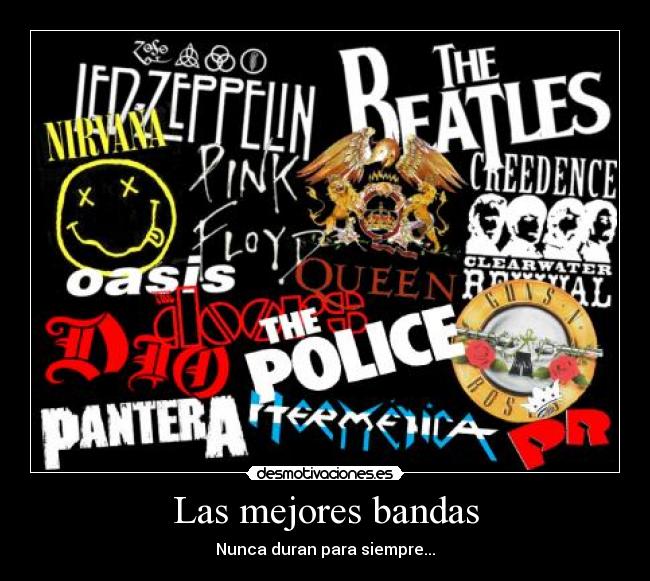 carteles bandas rock musica desmotivaciones