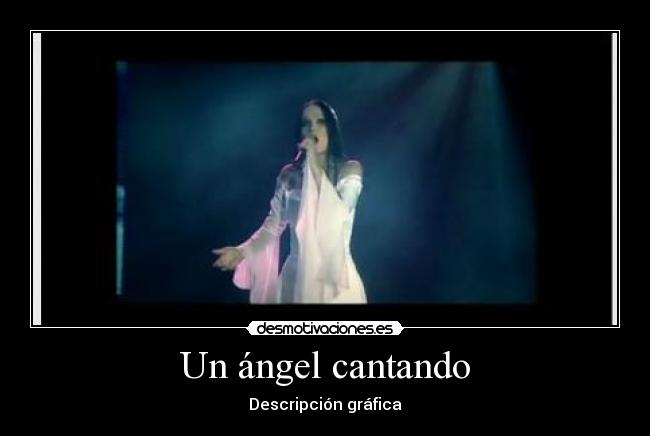 Un ángel cantando -