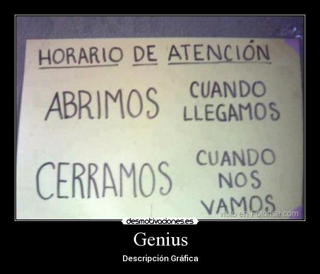 carteles genius desmotivaciones