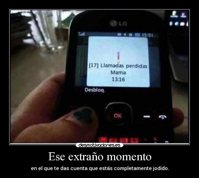 carteles mama llamadas perdidas lkajflja asdf desmotivaciones