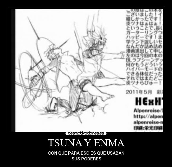TSUNA Y ENMA - CON QUE PARA ESO ES QUE USABAN
SUS PODERES