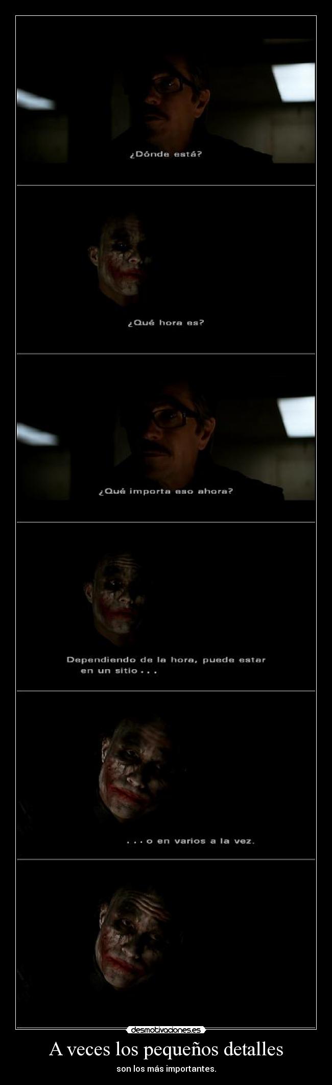 A veces los pequeños detalles -