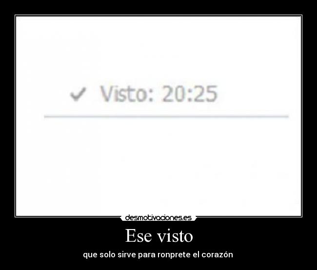 VISTO visto: