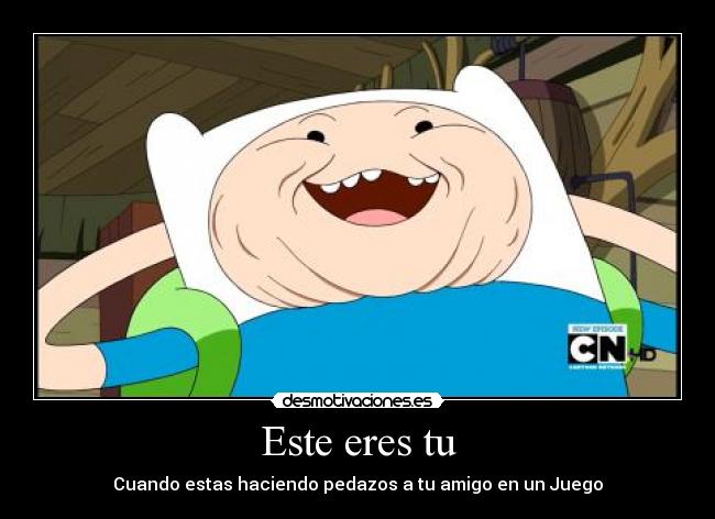 carteles finn scary desmotivaciones