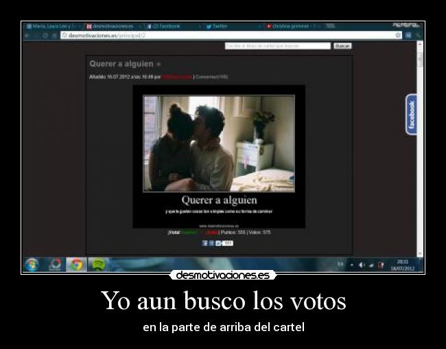 Yo aun busco los votos -