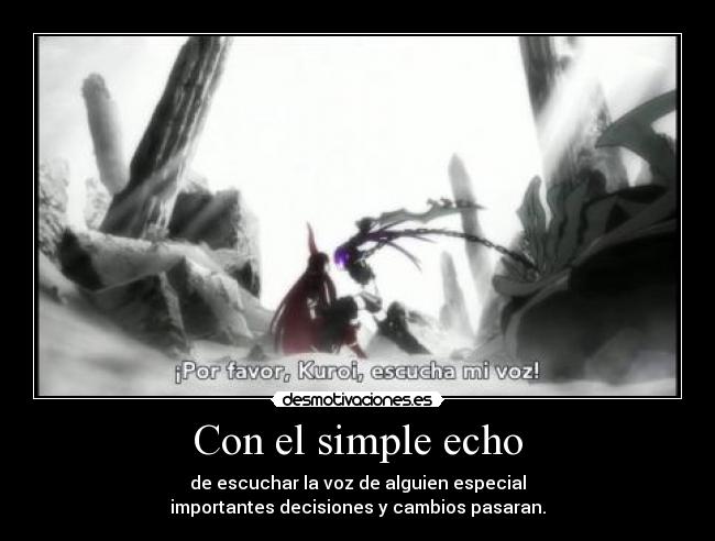 Con el simple echo - 