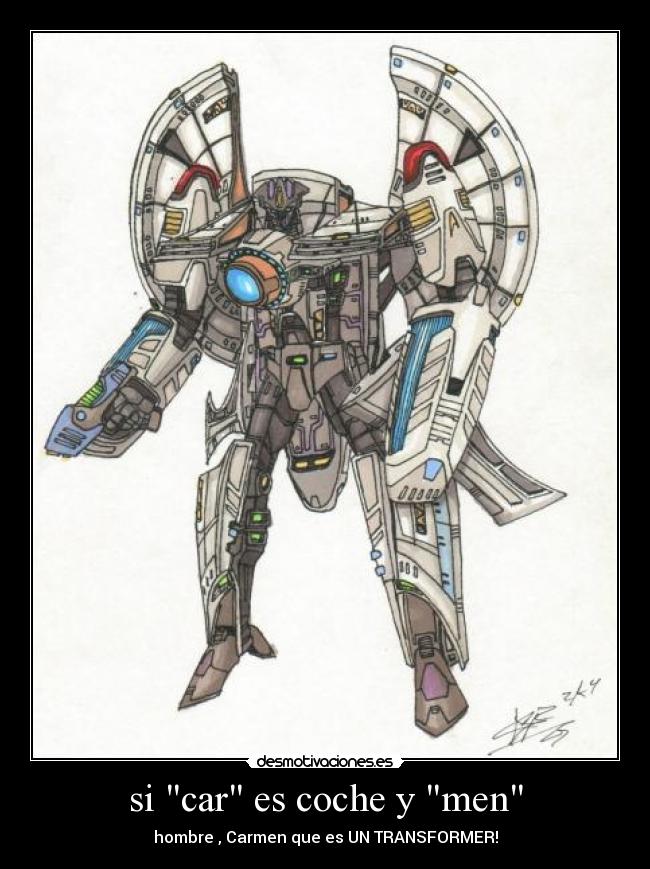 si car es coche y men -