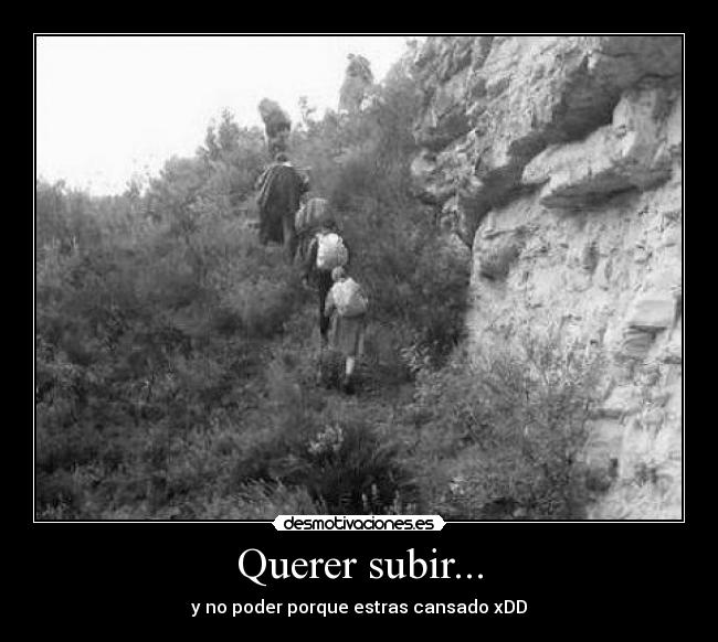 Querer subir... -