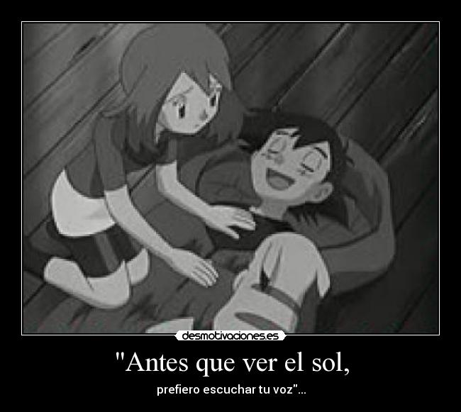 Antes que ver el sol, -