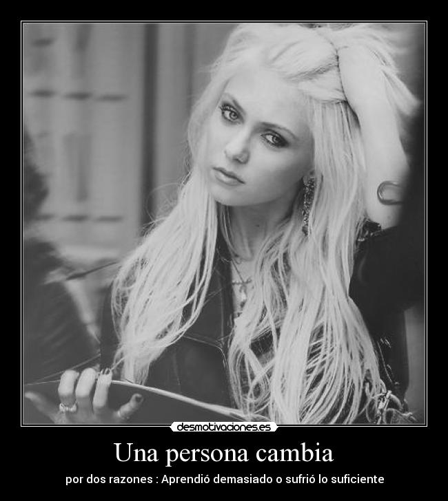 Una persona cambia - 