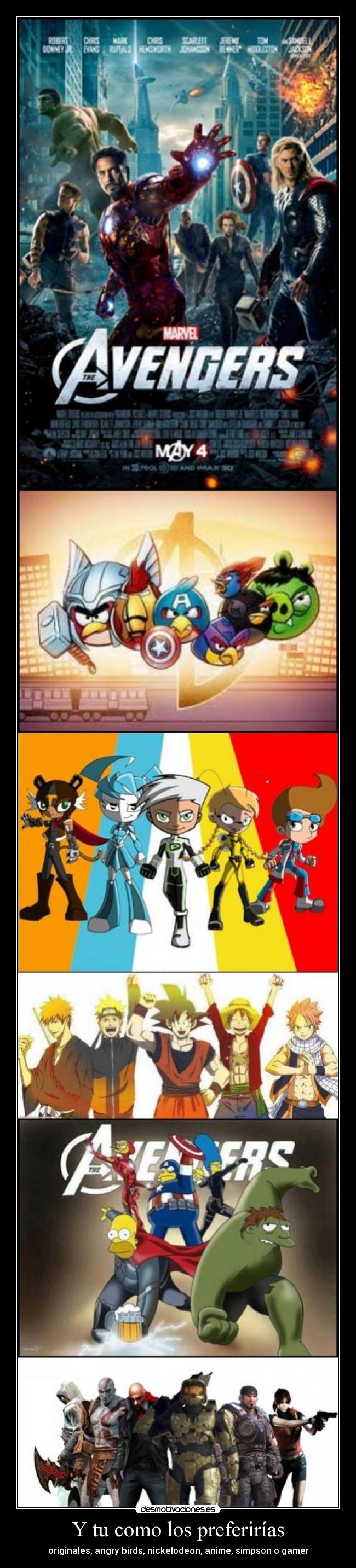 Y tu como los preferirías -