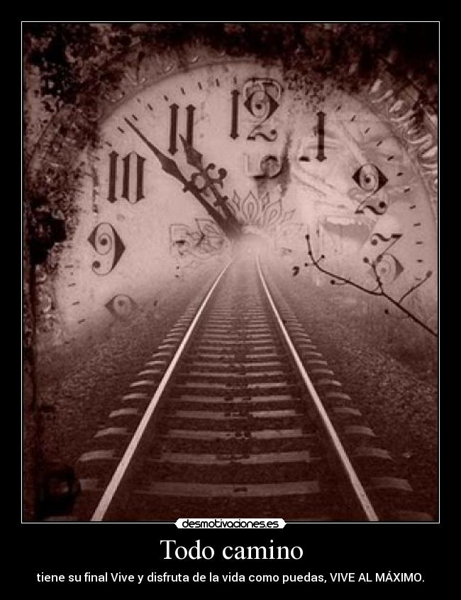 carteles vive maximo todo camino final disfruta vida como puedas desmotivaciones
