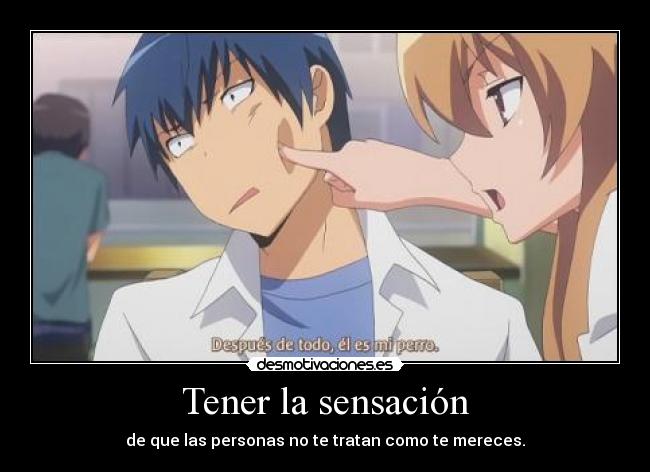 Tener la sensación -