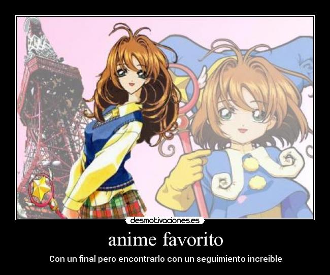 anime favorito - Con un final pero encontrarlo con un seguimiento increible