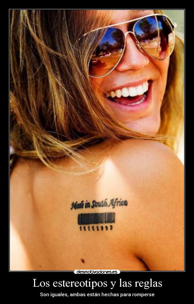 Los estereotipos y las reglas -