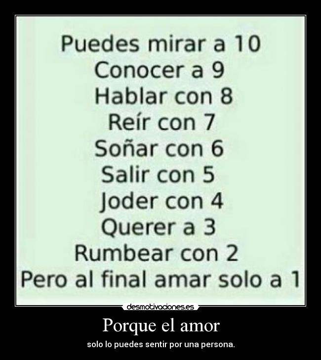 Porque el amor - 