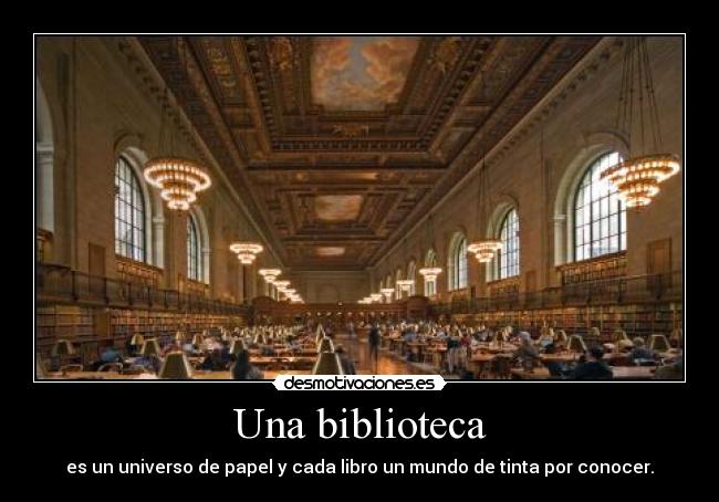 Una biblioteca -