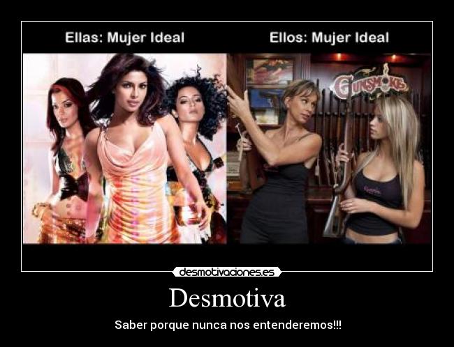Desmotiva - Saber porque nunca nos entenderemos!!!