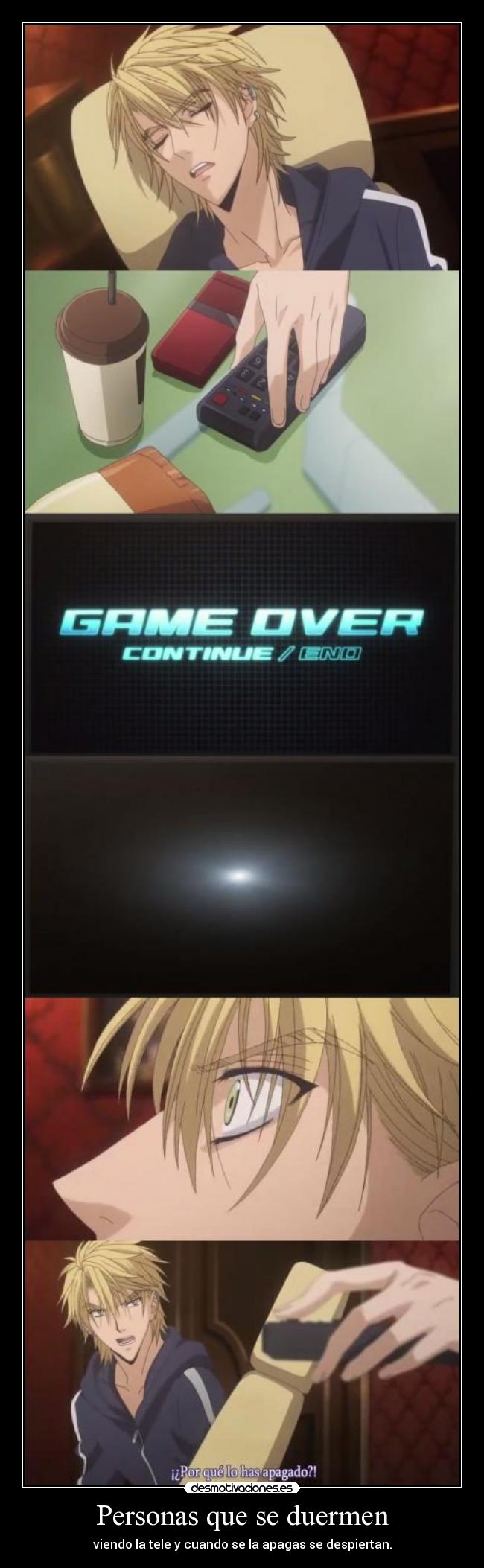 Personas que se duermen -