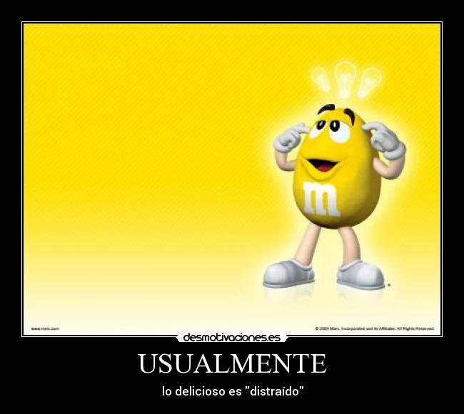 USUALMENTE - lo delicioso es distraído