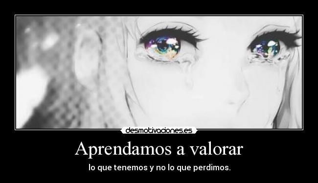 Aprendamos a valorar - 