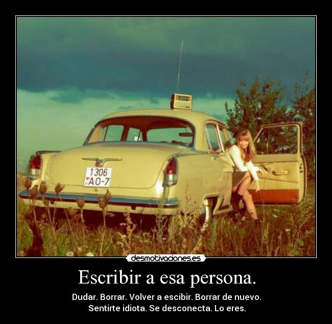 Escribir a esa persona. - 