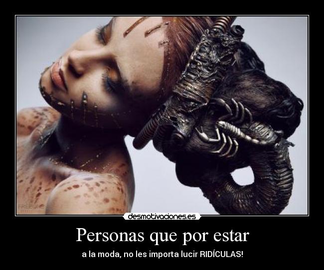 Personas que por estar -