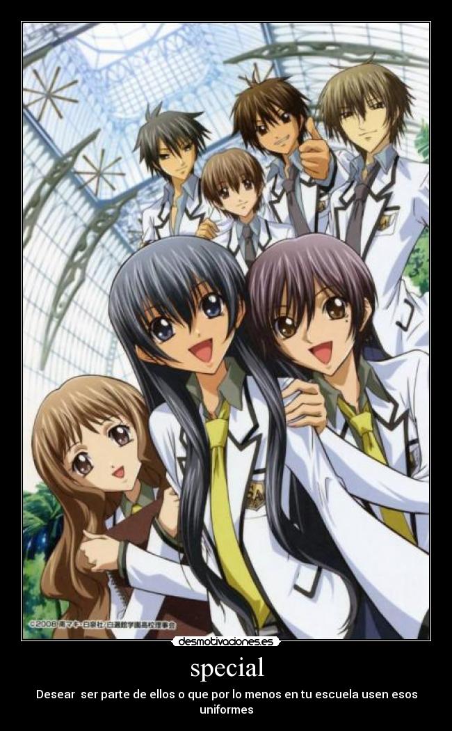 special - Desear ser parte de ellos o que por lo menos en tu escuela usen esos uniformes