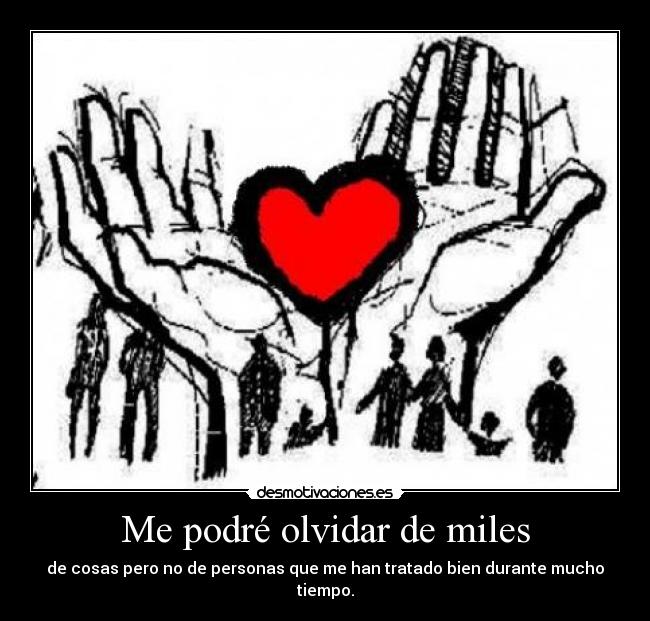 Me podré olvidar de miles -