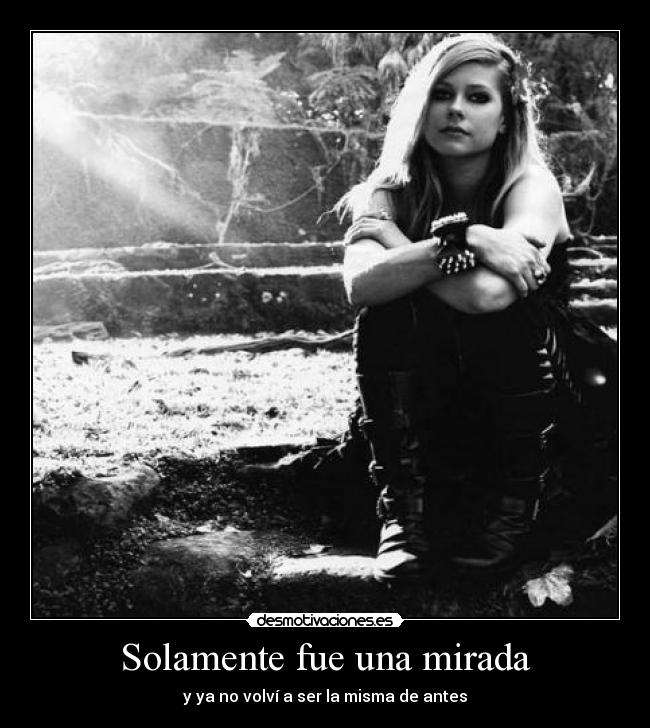 Solamente fue una mirada -