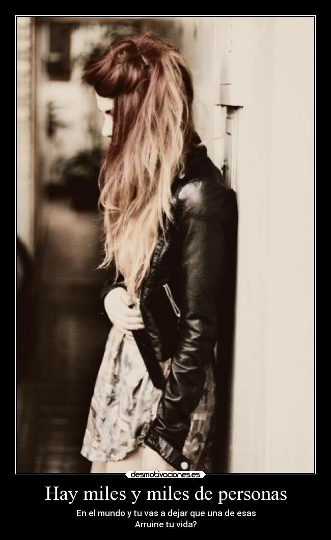 Hay miles y miles de personas -