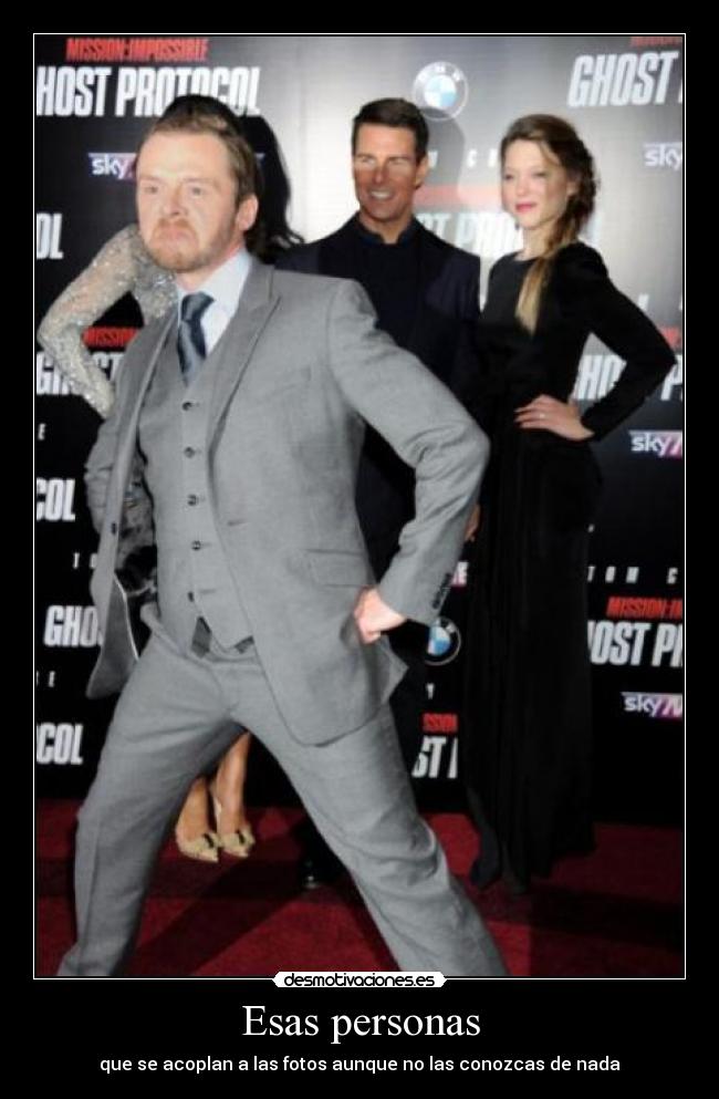 Esas personas - que se acoplan a las fotos aunque no las conozcas de nada