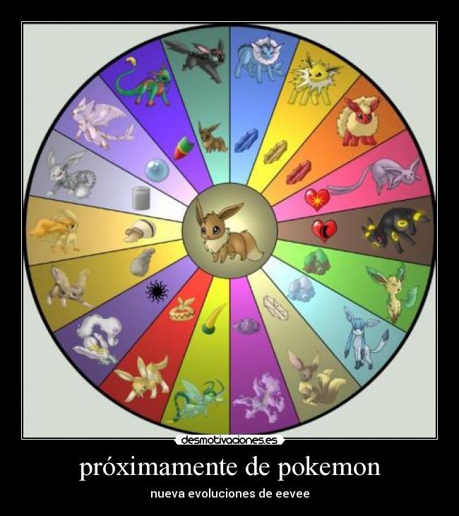 próximamente de pokemon - nueva evoluciones de eevee