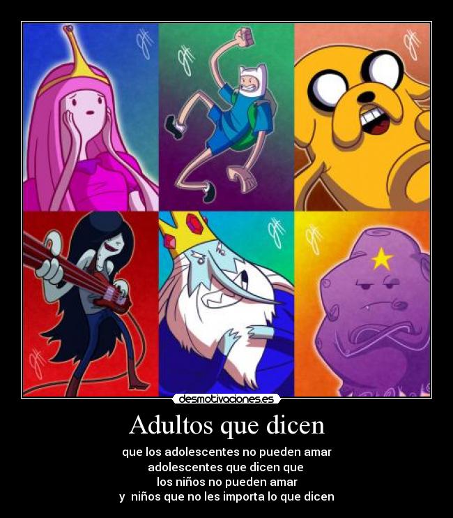 Adultos que dicen -