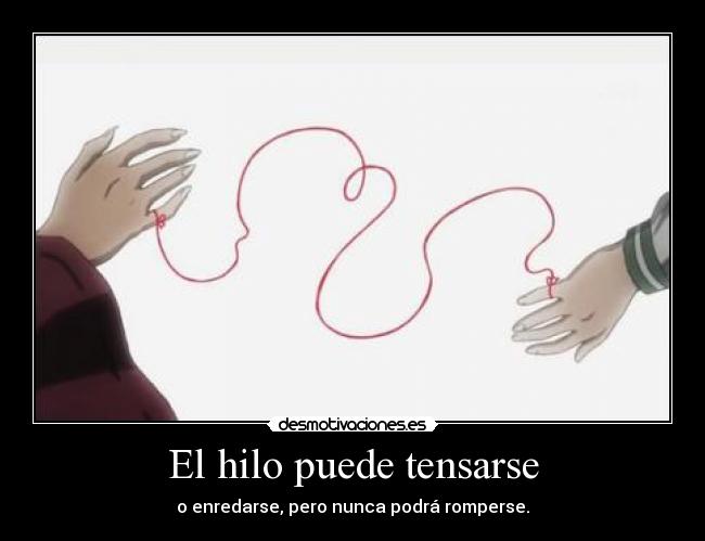 carteles aluanime inuyasha kagome hilo amor desmotivaciones