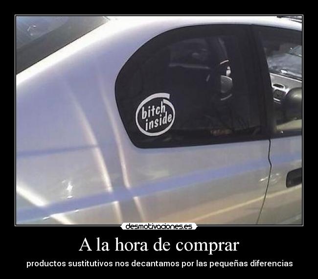 A la hora de comprar -