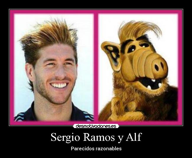 carteles sergio ramos alf parecidos desmotivaciones