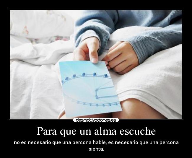 Para que un alma escuche - 