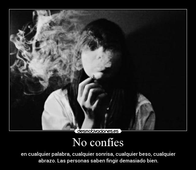 No confíes -