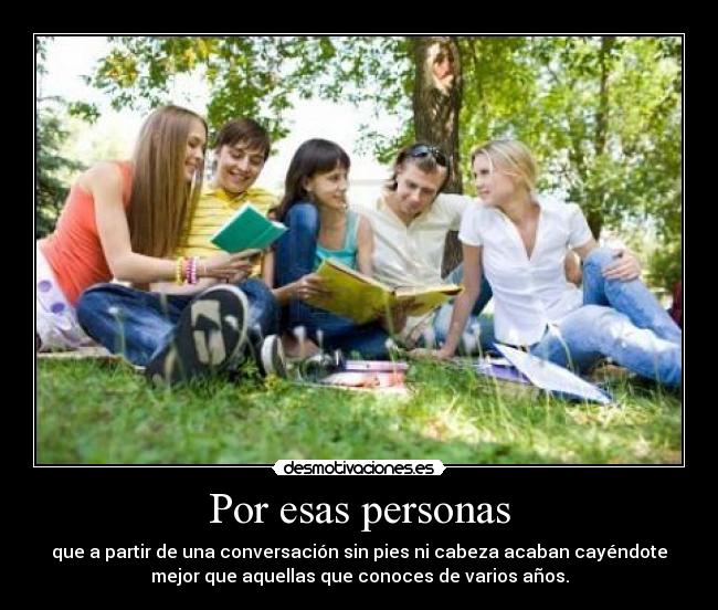 Por esas personas -