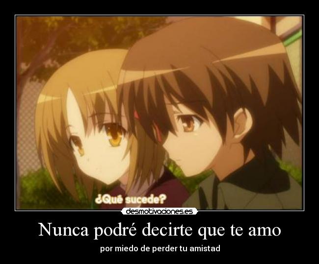 Nunca podré decirte que te amo -