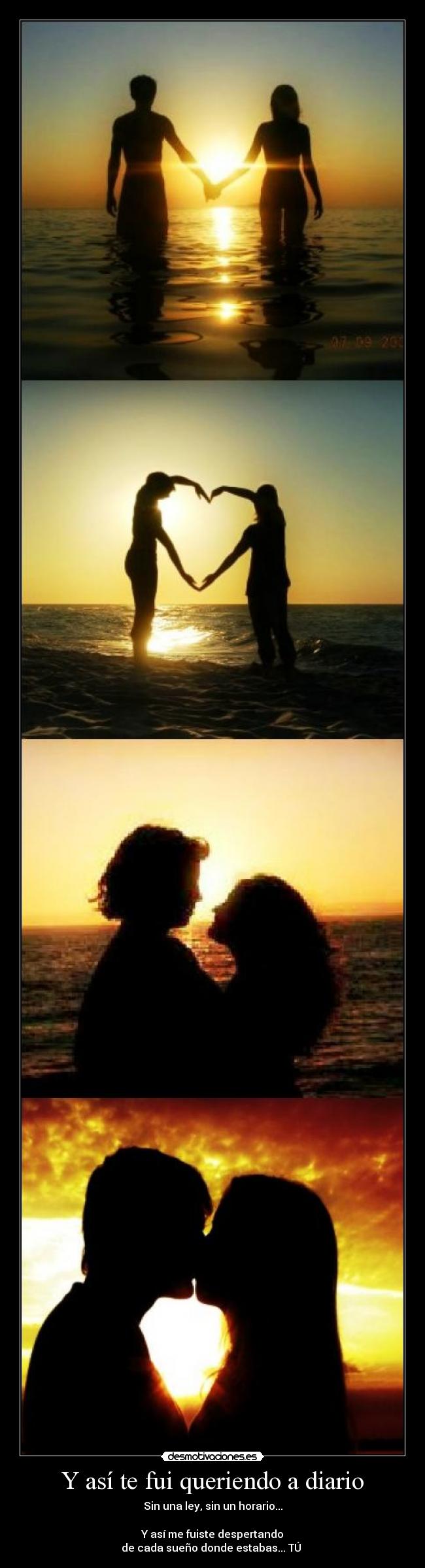 Y así te fui queriendo a diario -