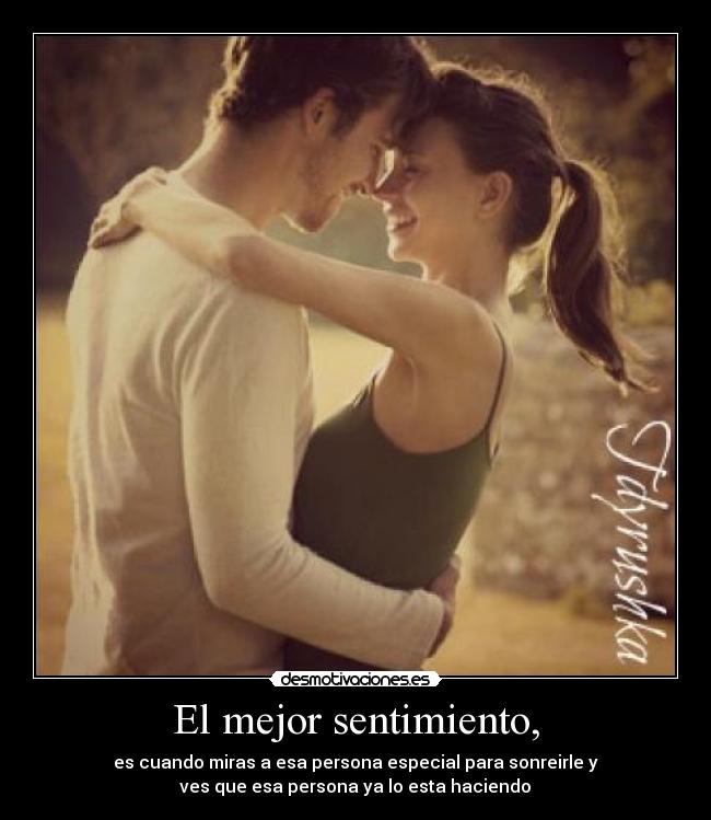 El mejor sentimiento, - 