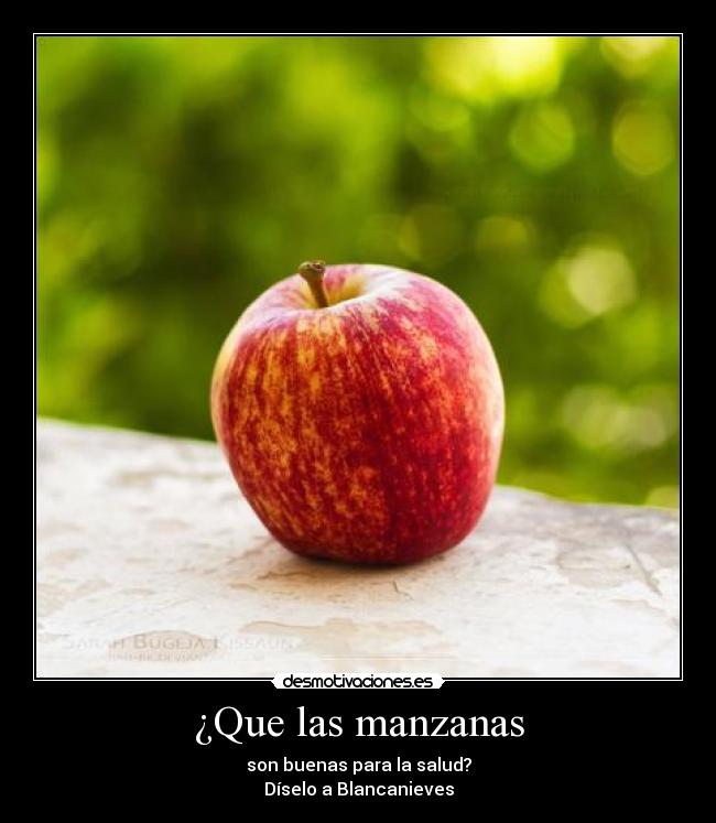 ¿Que las manzanas -
