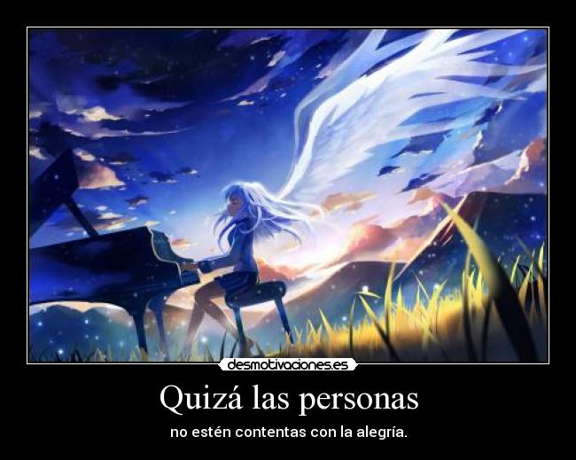 Quizá las personas -